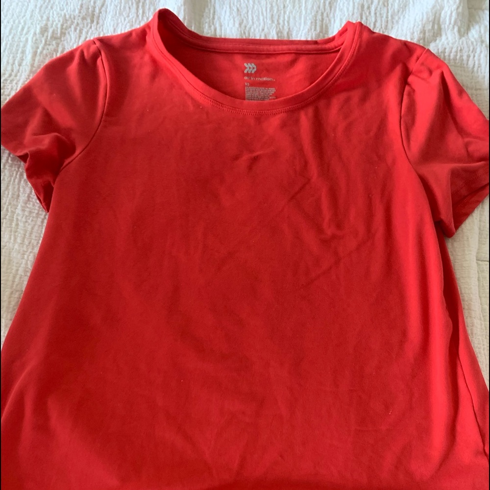 all in motion pink shirt